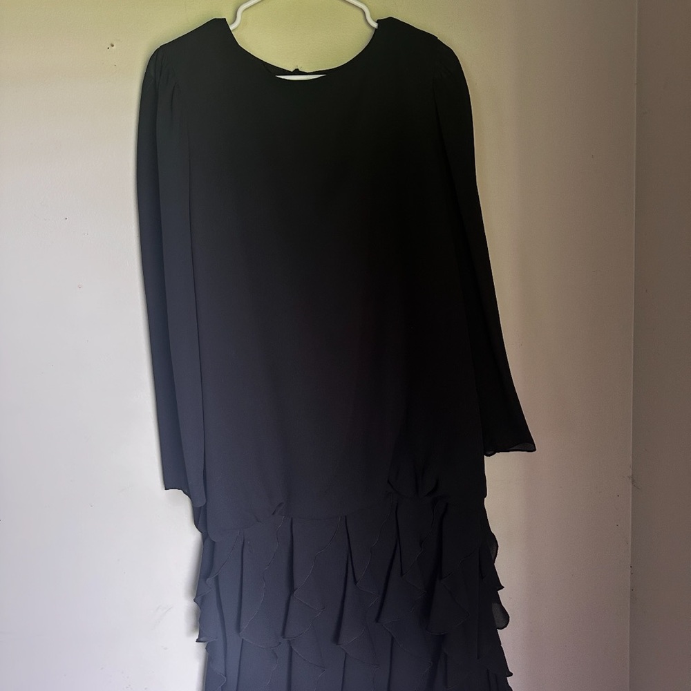 Justin Daniel New York Black Layered Dress